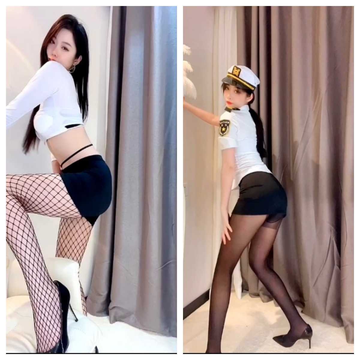 窦窦—黑丝+渔网1V