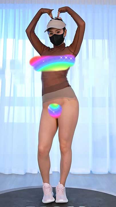 山庄VIP 小若 性感长腿美女丝袜健美热舞 2部 4K